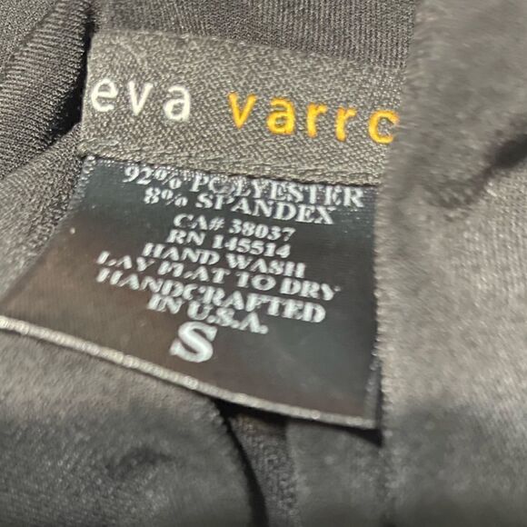 Eva Varro Art To Wear Abstract Strappy Lined Tunic Size Small - Picture 6 of 7